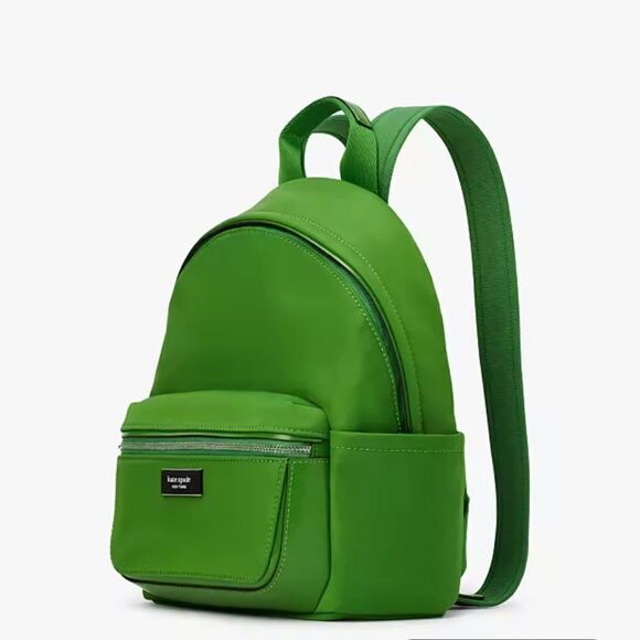 Kate Spade Sam Icon Ksnyl Small Nylon Backpack in KS GREEN main image 13